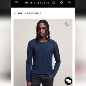 John Varvatos 'Pete' Cashmere & Silk Men's Crew Neck